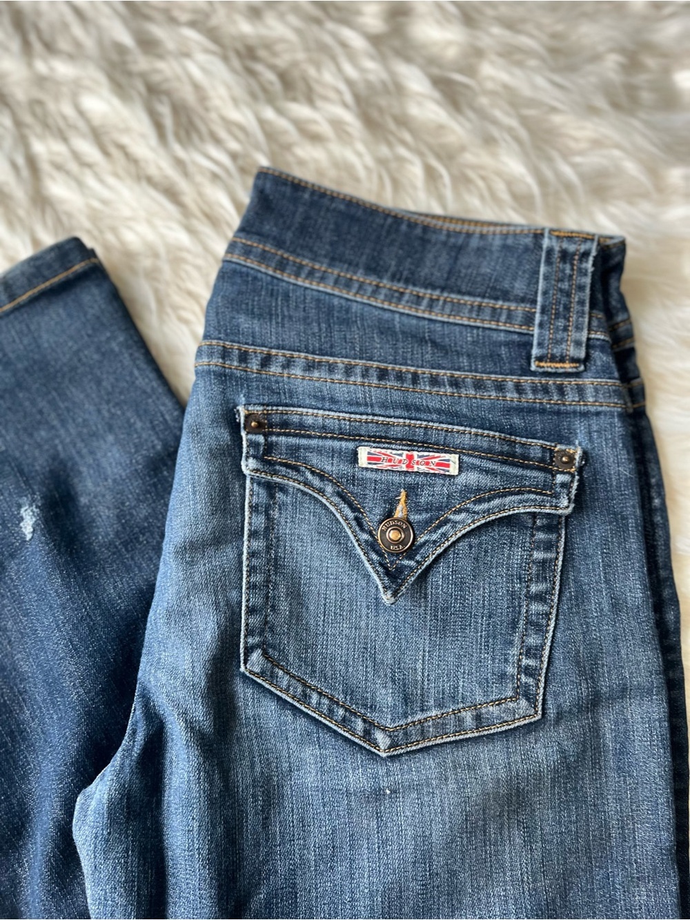 Hudson Signature Western Jeans Women's 30x30 Bootcut Dark Wash - Picture 2 of 7